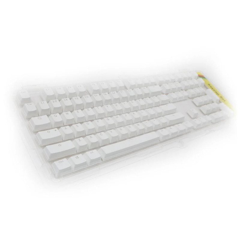 Ducky 104 Key PBT Keycaps - White - أكسسوار لوحة مفاتيح